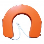 Orange Horseshoe Lifebuoy +  Grab Line